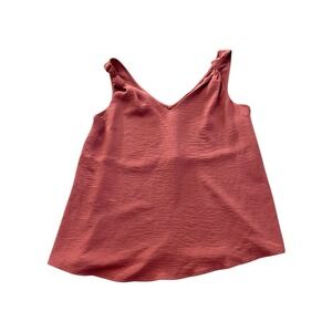 Daytrip‎ Women's Pink Textured V-Neck Sleeveless Tank Top Size S